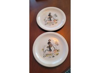 2 Hopalong Cassidy Plates By WS George