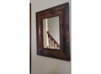 19 X 25 Mirror- Missing One Piece Of Veneer - See Pictures