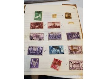 Childs Stamp Collection 1939s - 1950s