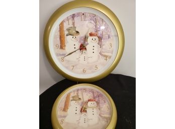 Snowman Clock