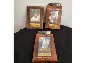 Baseball Card Placques