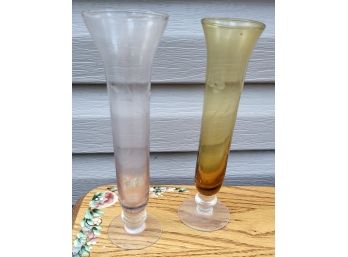 Pair Of Bud Vases