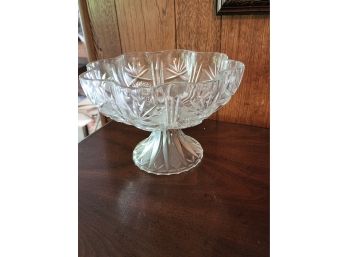 Footed Crystal Bowl