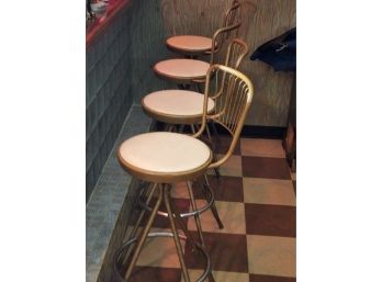 4 Funky Mid Century Bar Stools