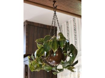 Coppercraft Hanging Faux Plant