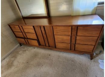 Mid Century Triple Dresser With 5ft Mirror