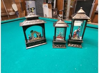 3 Christmas Boxes/globes