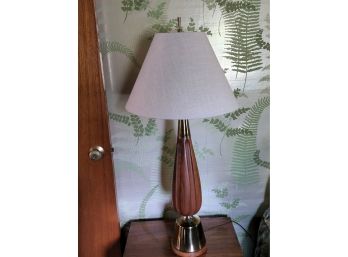 Pair Of Mid Century Danish Modern Lamps 37'