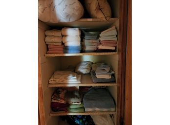 Contents Of Linen Closet Includes New Twin Set