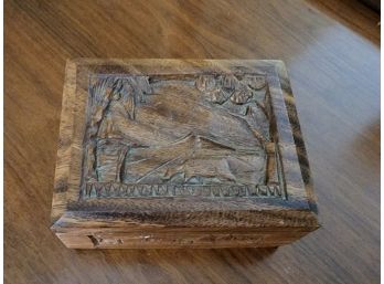 Carved Wooden Box