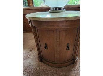 Marble Topped End Table