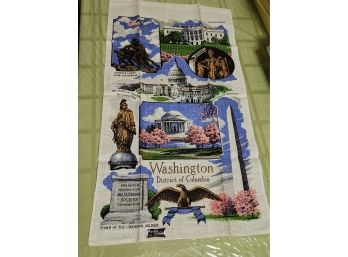 NOS KayDee Washington DC Tea Towel