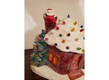 Ceramic Santa On Roof