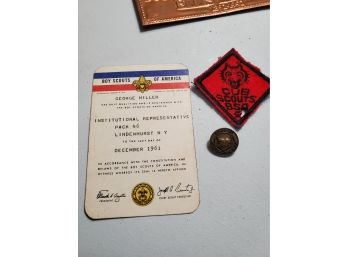 Vintage Boyscout /Cub Scout Items