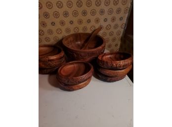 Wooden Salad Set