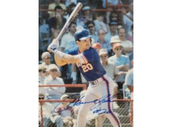 Autographed 16 X 13 Howard Johnson Mets Photograph