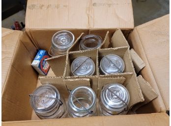 Vintage Canning Jars With Bales