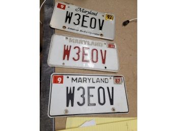 Maryland License Plates