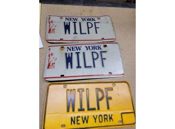 3 License Plates