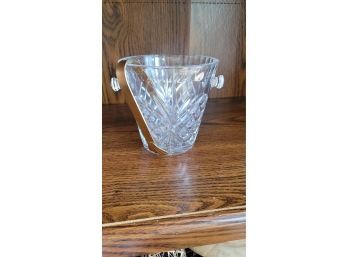 Glass Ice Bucket With Tongs