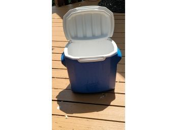 Blue Coleman Rolling Cooler