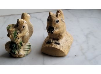 Plaster Squirrel & Chipmunk