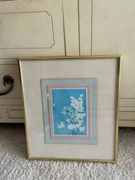 Beautiful Flower Print In Matte Frame