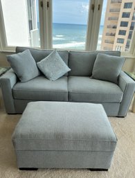 Love Seat Couch With Matching Ottoman