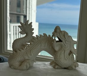 Gorgeous Asian Inspired Dragon Table Statue