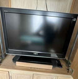 Sony Tv With Sound System, DVD Player And VHS Player. Everything Pictured Included