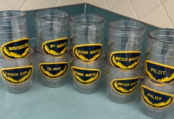 Aviation Patch Drinking Glasses