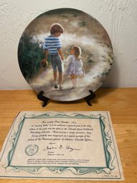 Country Walk Collectible Plate By Childhood Friendship Collection