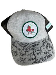 Signed Baseball Hat With Included Roster From Springfield Cardinals