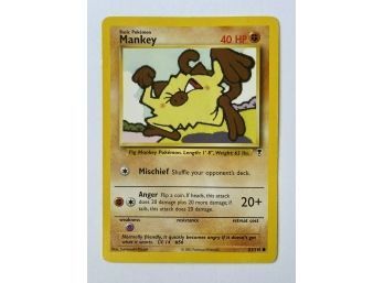 Mankey 40 HP 2002 Pokemon Nintendo No.  81/110