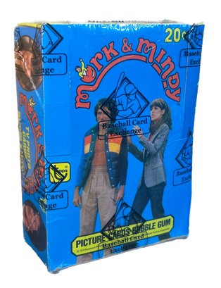 1978 TOPPS MORK & MINDY TRADING CARD BOX WITH 36 PACKS FACTORY SEALED BBCE