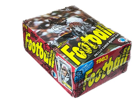 1983 TOPPS FOOTBALL WAX BOX 36 PACKS ~ BBCE AUTHENTICATED
