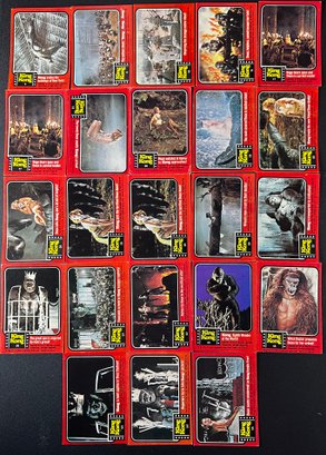 1976 King Kong Trading Card Lot Of 23
