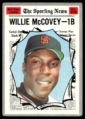 1970 TOPPS WILLIE MCCOVEY BASEBALL CARD