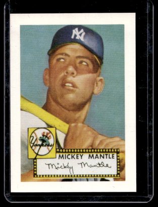 1952 TOPPS REPRINT MICKEY MANTLE BASEBALL CARD