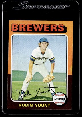 1975 TOPPS ROBIN YOUNT ROOKIE BASEBALL CARD