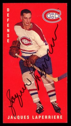 AUTOGRAPHED 1994 Parkhurst Tall Boys Hockey #72 JACQUES LAPERRIERE