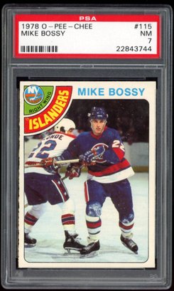 1978 O-PEE-CHEE MIKE BOSSY ROOKIE CARD PSA 7