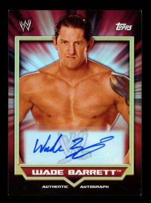 Wade Barrett Auto WWF WWE WRESTLING