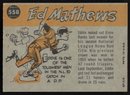 1960 TOPPS ED MATHEWS BASEBALL CARD