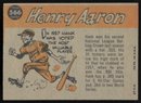 1960 TOPPS HANK AARON BASEBALL CARD