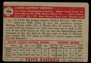 1952 Topps BASEBALL #106 MICKEY VERNON