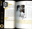 2000 - 2001 BOSTON BRUINS GUIDE & RECORD BOOK WITH 48 AUTOGRAPHS THORTON / SAMSONOV & MORE