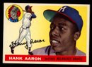 1955 TOPPS HANK AARON $$$ BASEBALL CARD