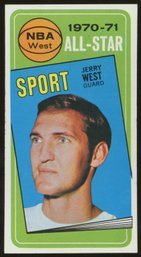 1970 Topps Basketball JERRY WEST AS