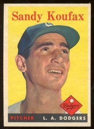 1958 Topps Baseball SANDY KOFAX